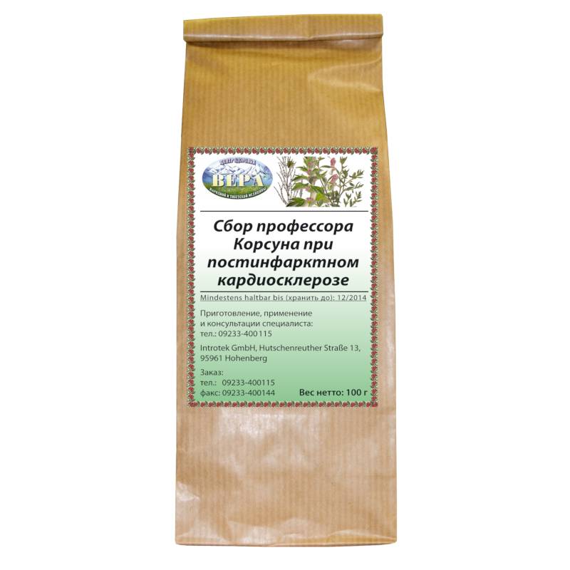 Сбор профессора Корсуна при постинфарктном кардиосклерозе. 100 гр