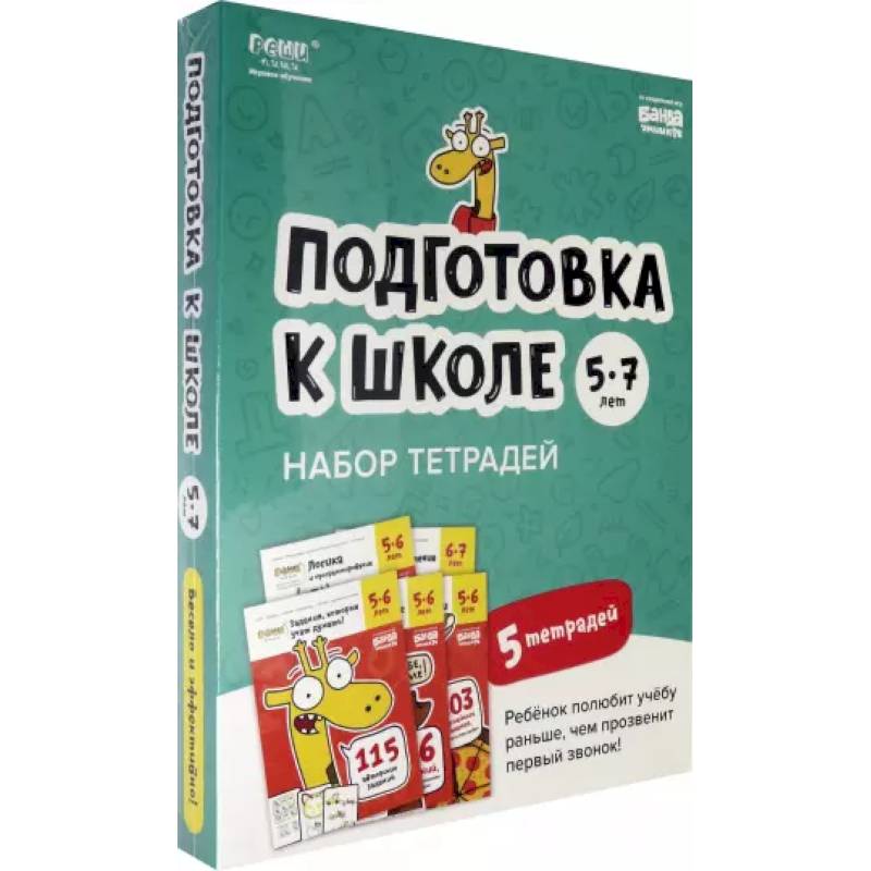 Набор тетрадей Реши-пиши. Подготовка к школе. 5 тетрадей. Для детей 5-7 лет