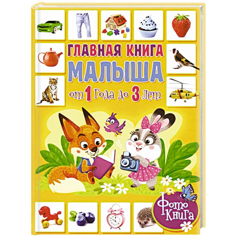 Главная книга малыша от 1 года до 3 лет. Фотокнига