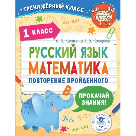 Учебная литература, книга Русский язык. Математика. Повторение пройденного. 1 класс купить по скидке