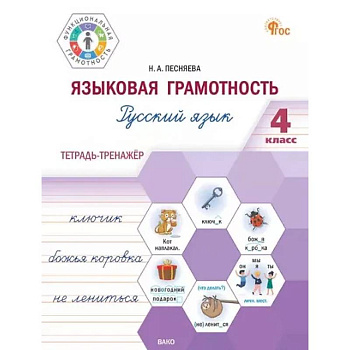 Языковая грамотность. Русский язык. 4 класс: тетрадь-тренажёр