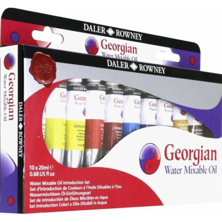 Масло водо-размываемое 10 цветов, 20 мл